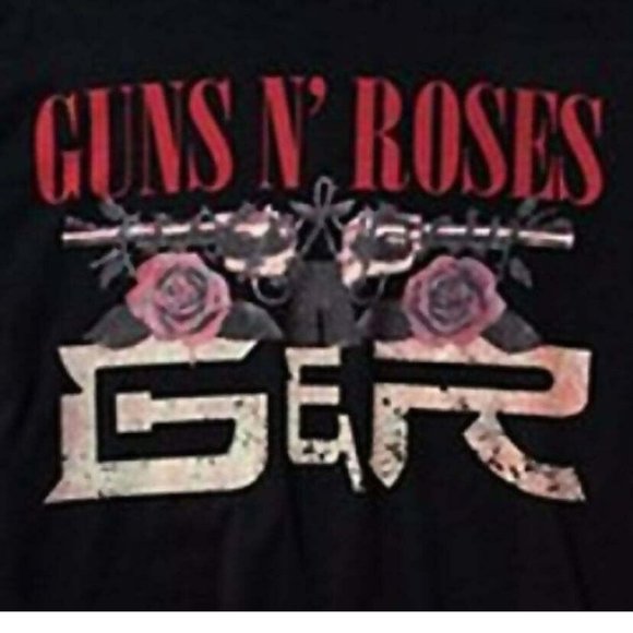 Guns N Roses Tour Pistols GNR Logo RIFF STARS metal rock T-Shirt L NWT - Picture 2 of 3